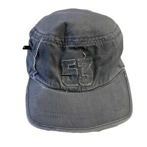 2/$15 Koala Kids Engineer Hat Gray Size 3T 4T Distressed Zip Train Cap Toddler